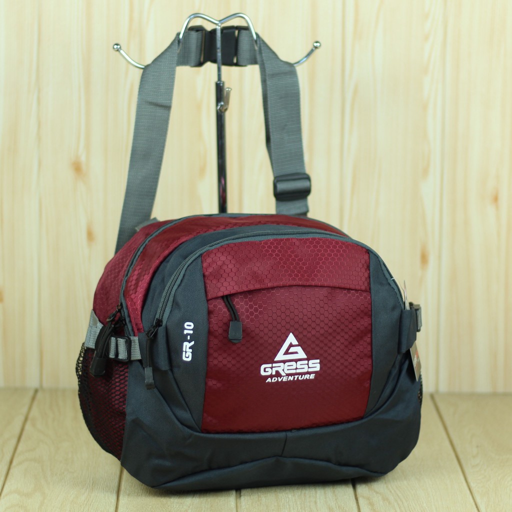 BARU Tas Selempang Outdoor Pria GRESS Original Sling Bag Distro Cowok Adventure Traveller Murah Awet