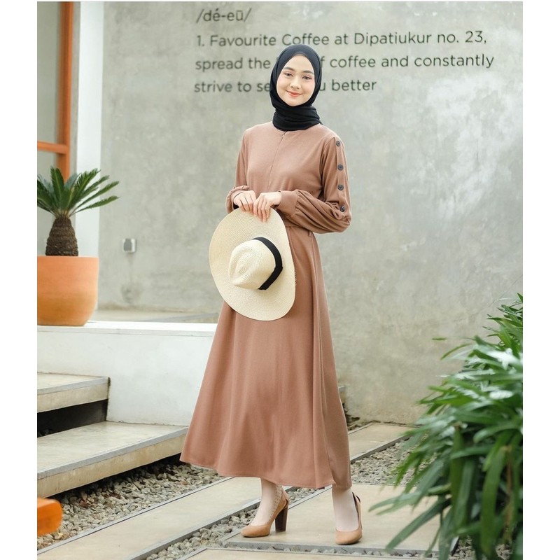 (MGA) GAMIS GERRA DAILY BUSUI DRESS WANITA MOSCREPE PREMIUM