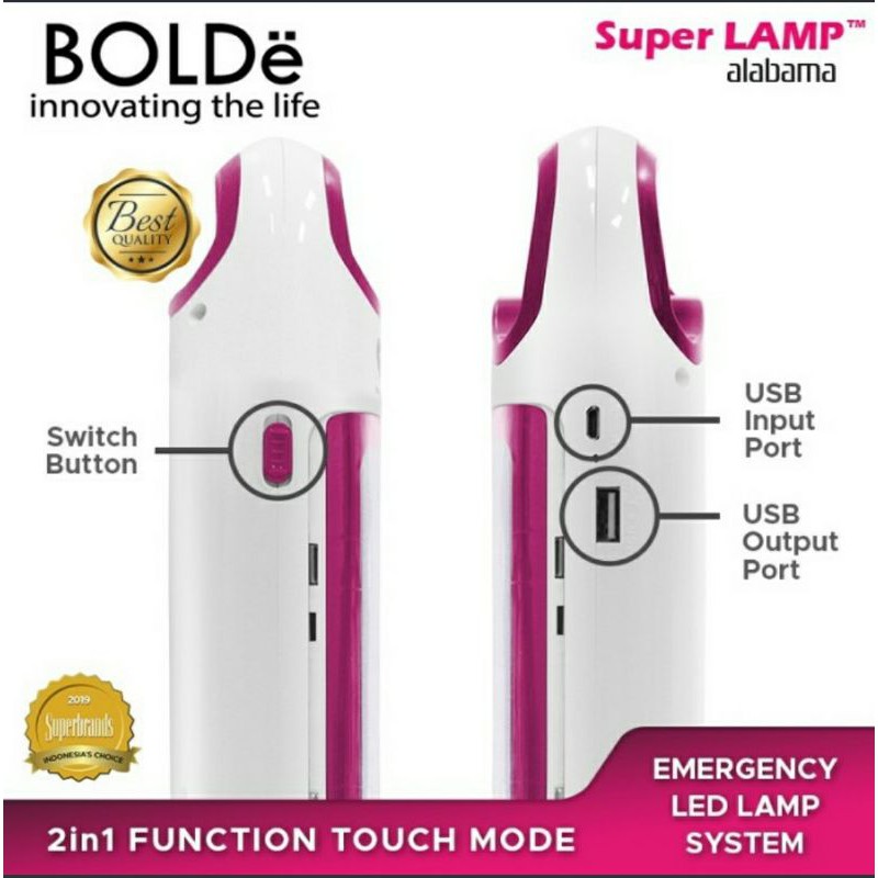 Emergency Lamp BOLDe Super Lamp Alabama - Lampu Emergency