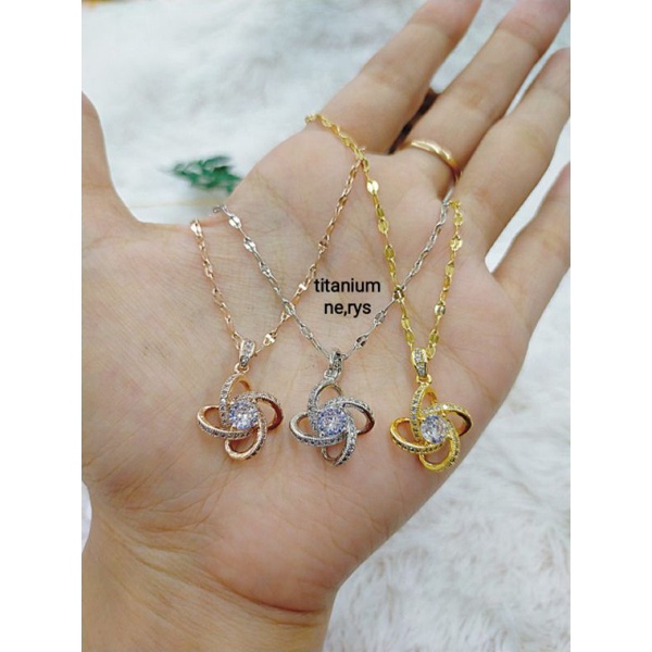 Kalung titanium koleksi NBC.medan kode 02 ,awet,tahan lama