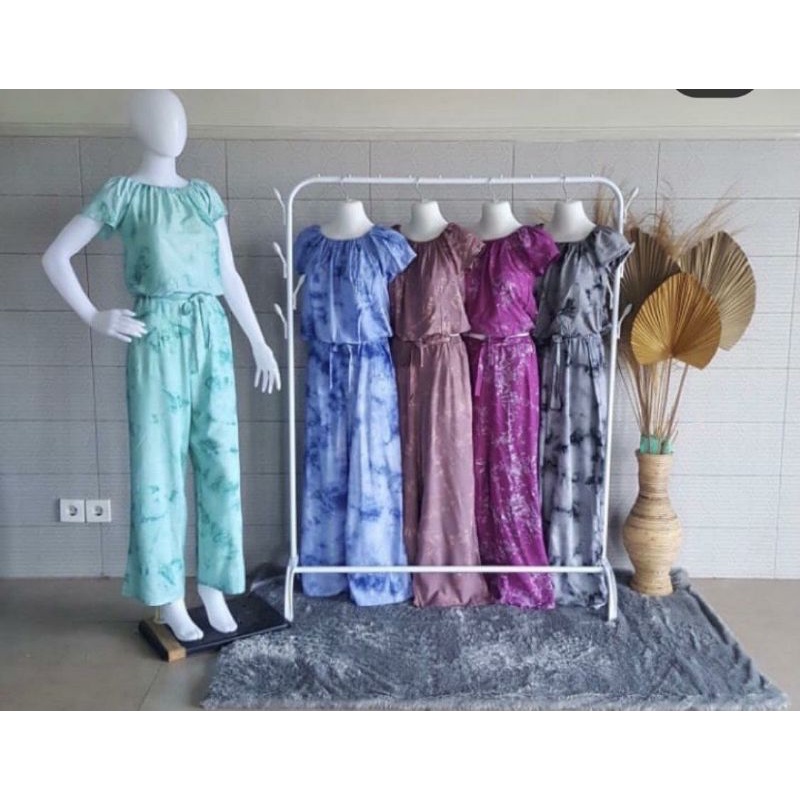 one set balon celana panjang rayon bali