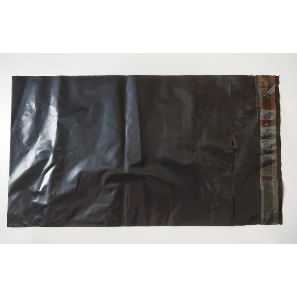 Plastik Packing Polymailer Hitam Semi Glossy 17x30CM / Alodys Collection