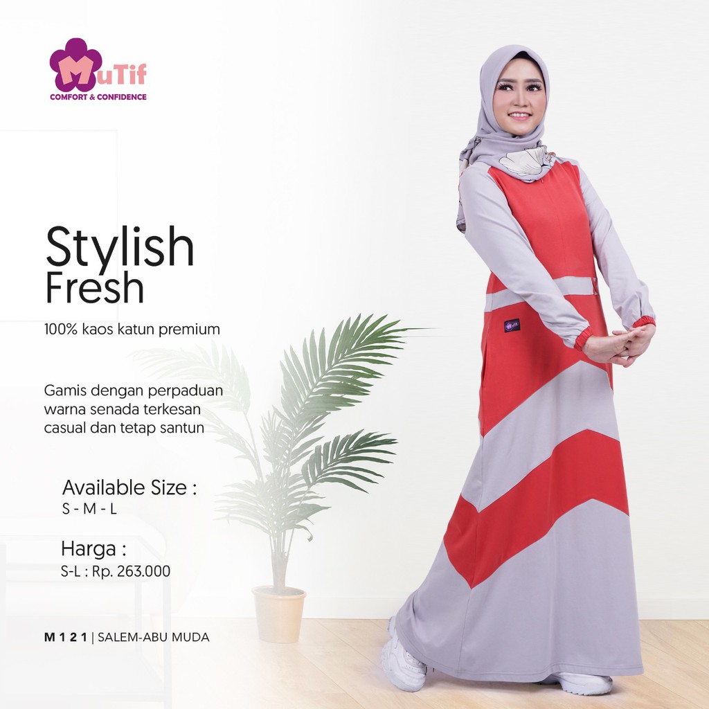 gamis mutif m 121terbaru original