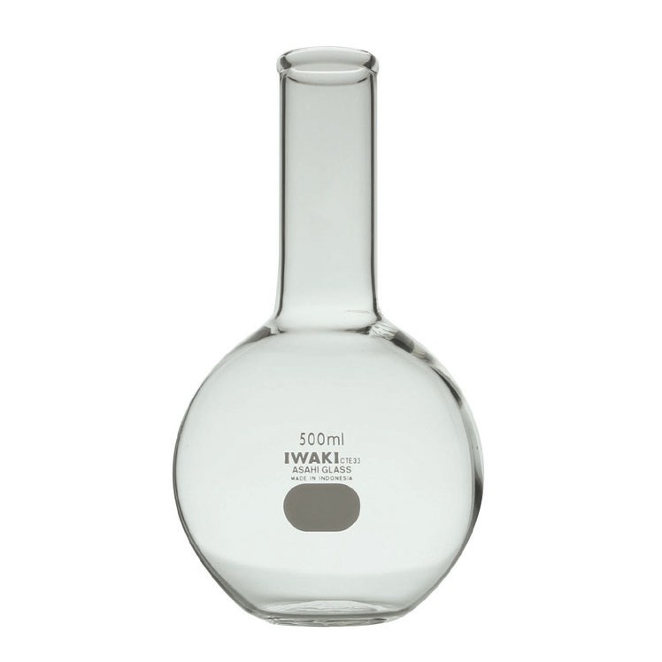 BOILING FLASK 50ml. Flat Bottom. Wide Neck. Labu Didih. IWAKI