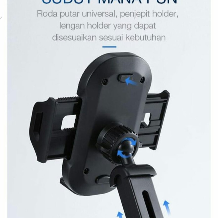 NEW ROBOT Car Holder RT-CH12 Suction Cup Automatic Lock 360° Holder Mobil Universal Garansi Original 1 year