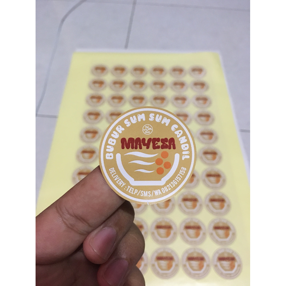 

Promo Spesial - Sticker Label Produk Homemade Bahan Chromo / Kromo