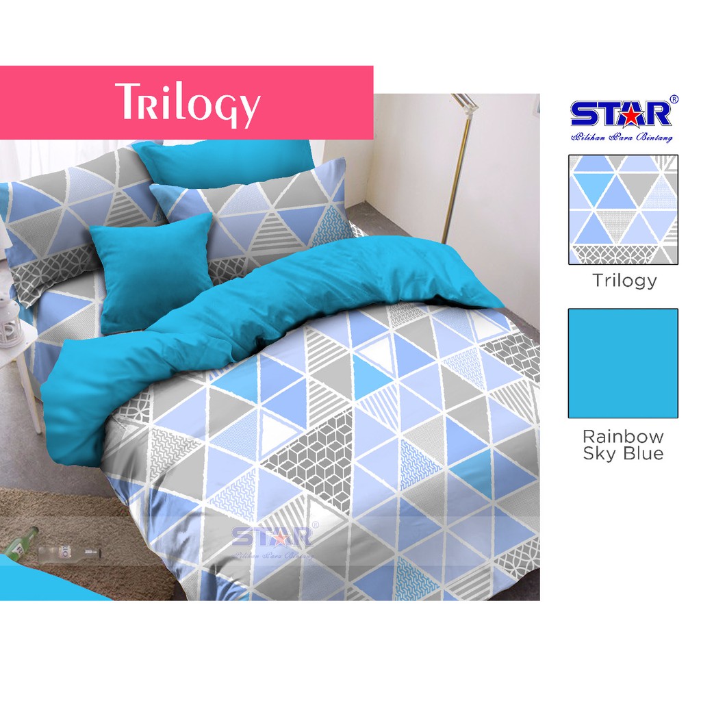 Sprei STAR Deluxe Katun Lokal Trilogy (Bedcover | Bantal | Selimut | Matras)