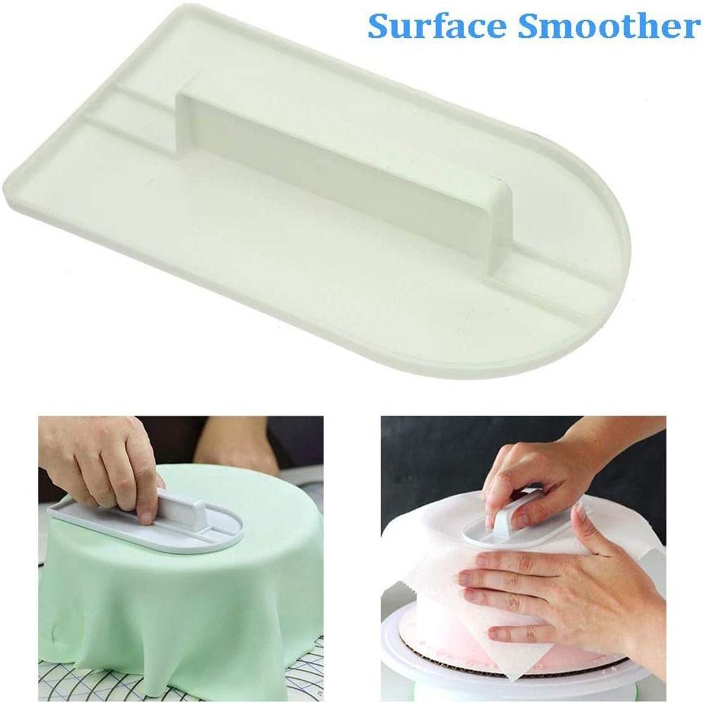 [Elegan] Polisher Cream Home Fondant Frosting Sugarcraft Scraper Icing Plastik