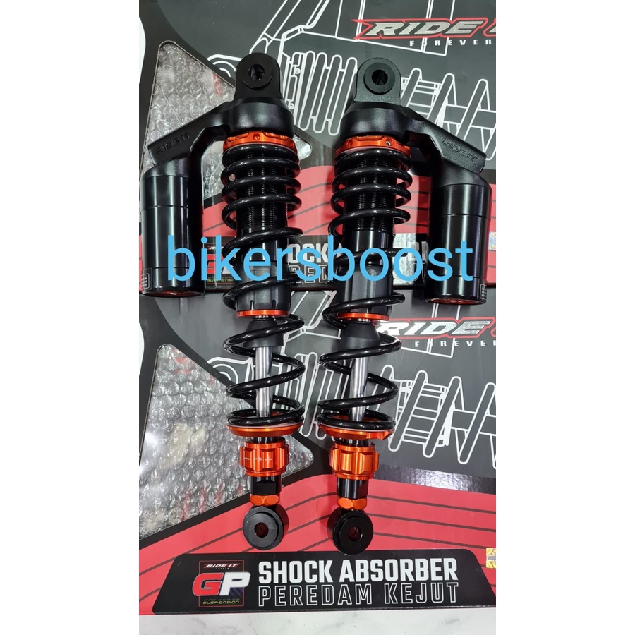 Shock Shockbreaker Ride It GP 299 Honda supra Kharisma GL Tiger 340 mm Black Orange