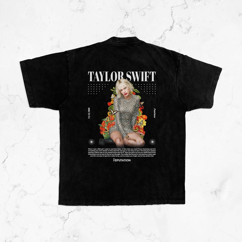 T-shirt Oversized Heavyweight 16s By Reputation - Taylor Swift