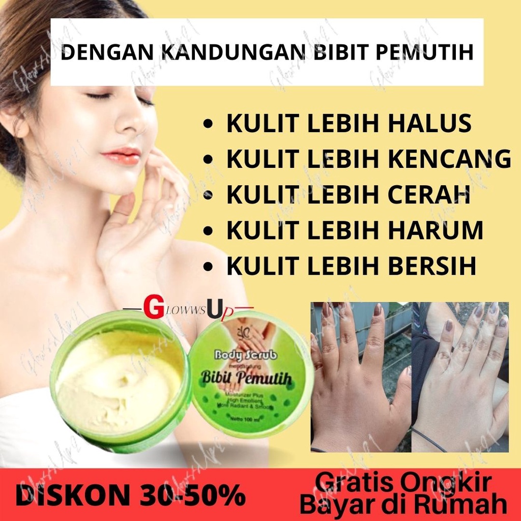 LULUR PEMUTIH BADAN SYB BODY SCRUB BIBIT PEMUTIH BPOM 100ML LULUR BIBIT PEMUTIH PERAWATAN TUBUH