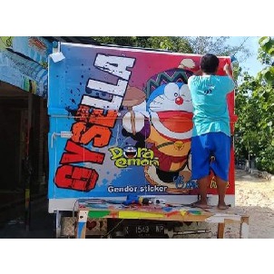 Stiker Decal Bak Belakang Truk Canter Stiker Bak Truk Giga Stiker Decal Bak k.016