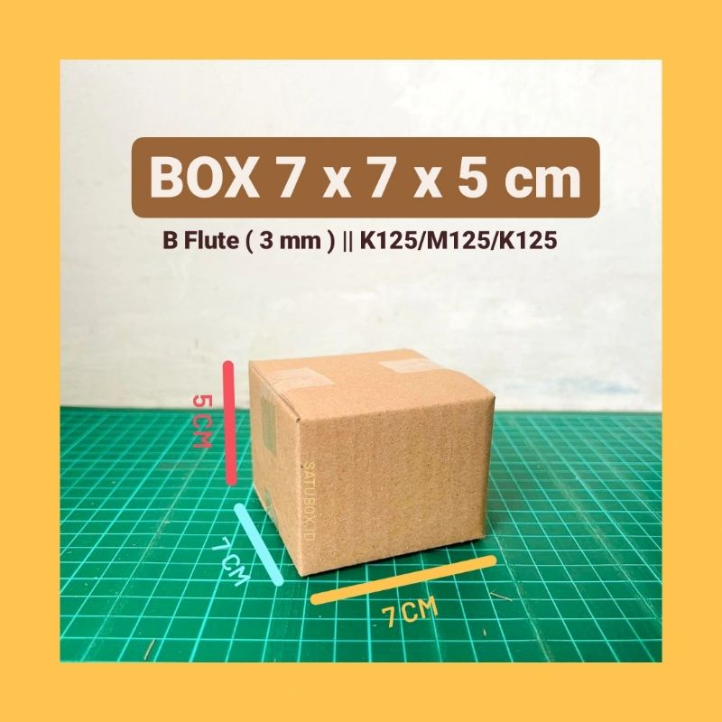 

kardus packing karton box polos uk. 7 x 7 x 5 cm single wall 3mm