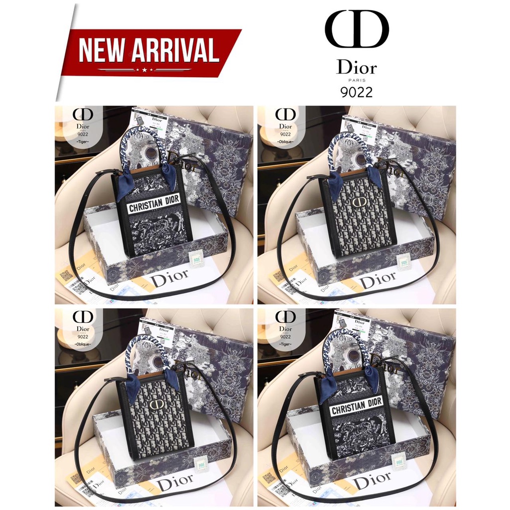 Chr Di'or Petit Sac Plat Sling Bag #9022 (Tas Import Wanita) #11