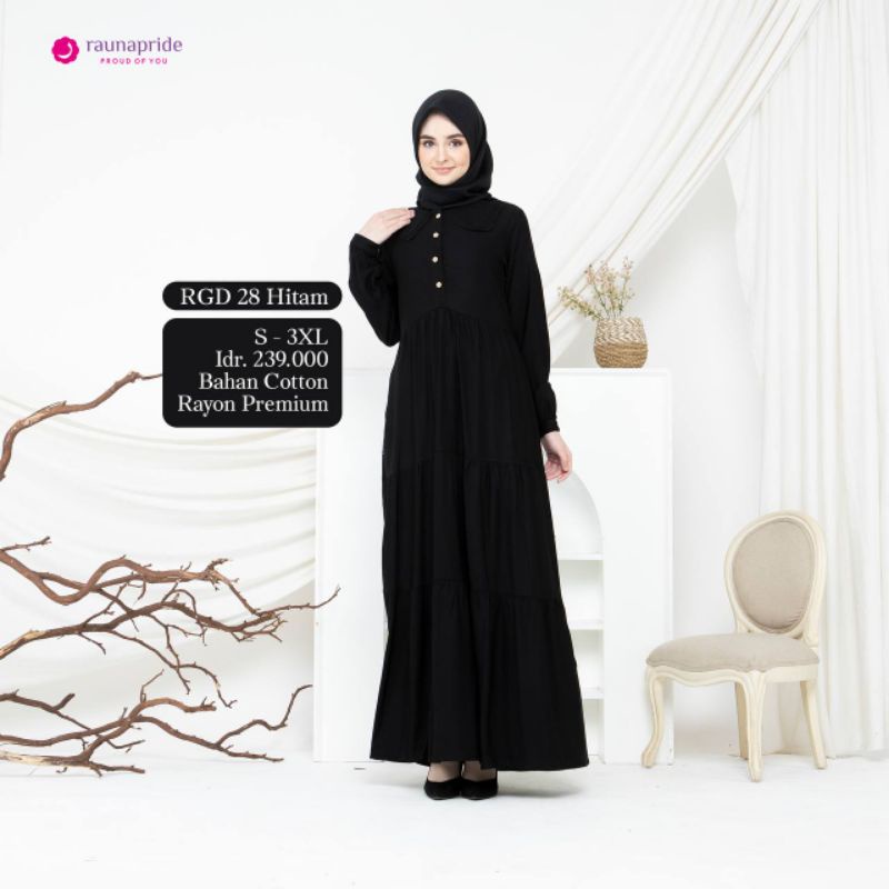 Gamis Rayon Premium - RGD 28 - Rauna gamis dewasa - Raunapride