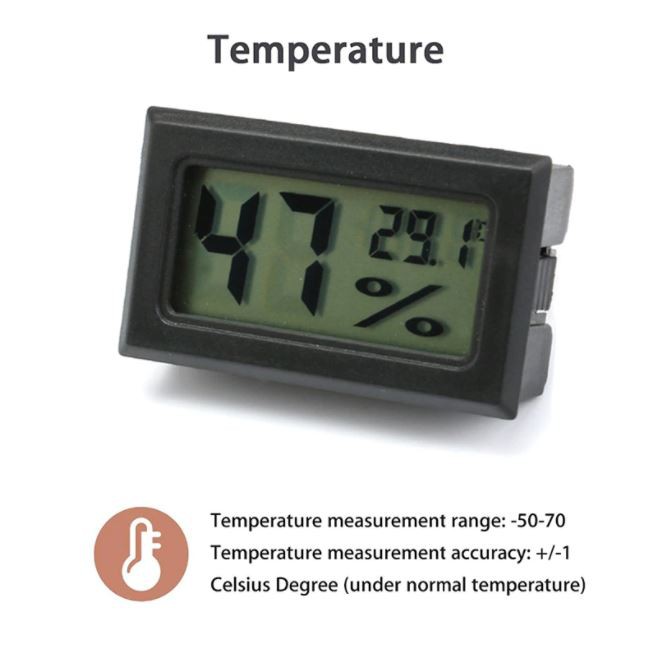 Thermometer Hygrometer Mini LCD Digital Temperature Indoor Convenient Temperature Sensor