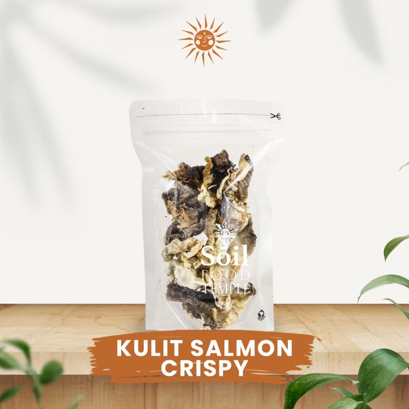 

Salmon Skin Crackers Instant Only - Keripik Kulit Salmon Original 100gr