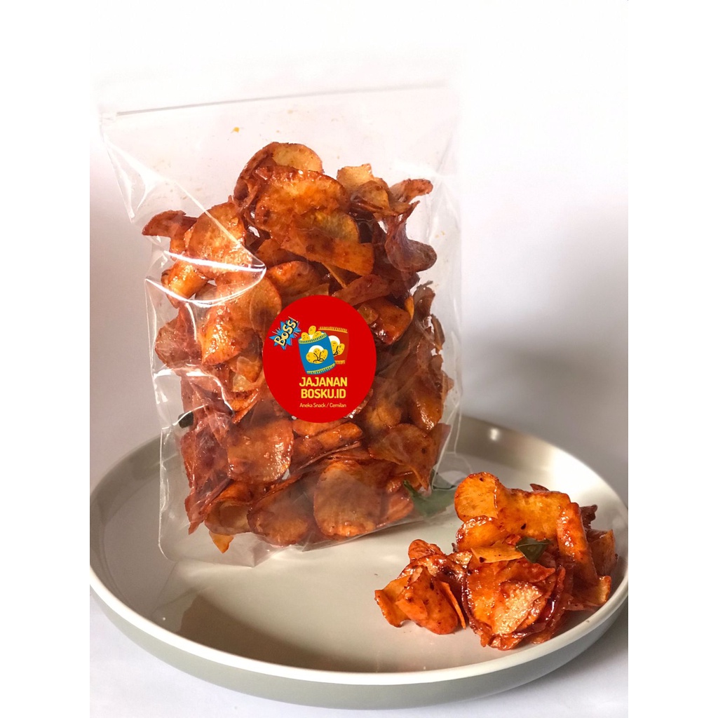 

KERIPIK SINGKONG BALADO CABE MERAH DAUN JERUK PEDAS MANIS | KERIPIK SINGKONG BALADO CABE HIJAU makanan ringan jajanan cemilan camilan snack kripik pedas asin gurih manis murah