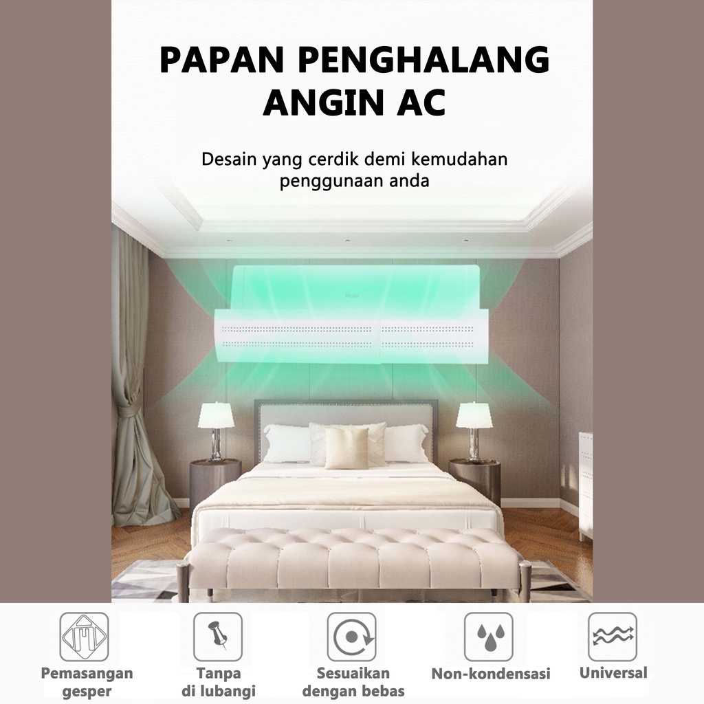 Penahan Angin AC Talang AC/Reflektor/AC Reflector/AC Windshield/AC Cover penahan hembusan angin ac Air screen cover AC