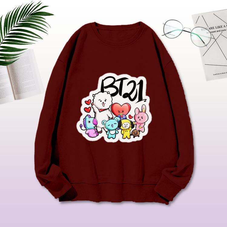 Sweater BTS-Sweater Lengan Panjang BT21 TTDD