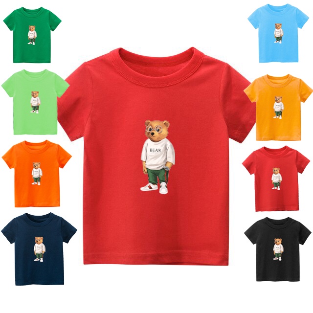 Kaos anak Stay Cool Bear kaos anak usia 1-8