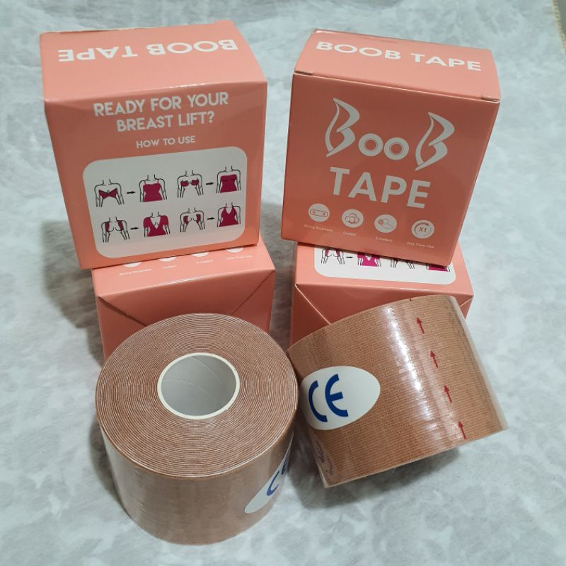 JdF Shop - Bra Tape / Body Tape / Boob Tape Cotton Katun Elastis Kain Berperekat Plester