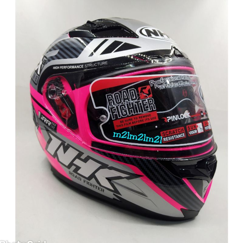 Helm NHK RX9 Racer-x pink stabilo