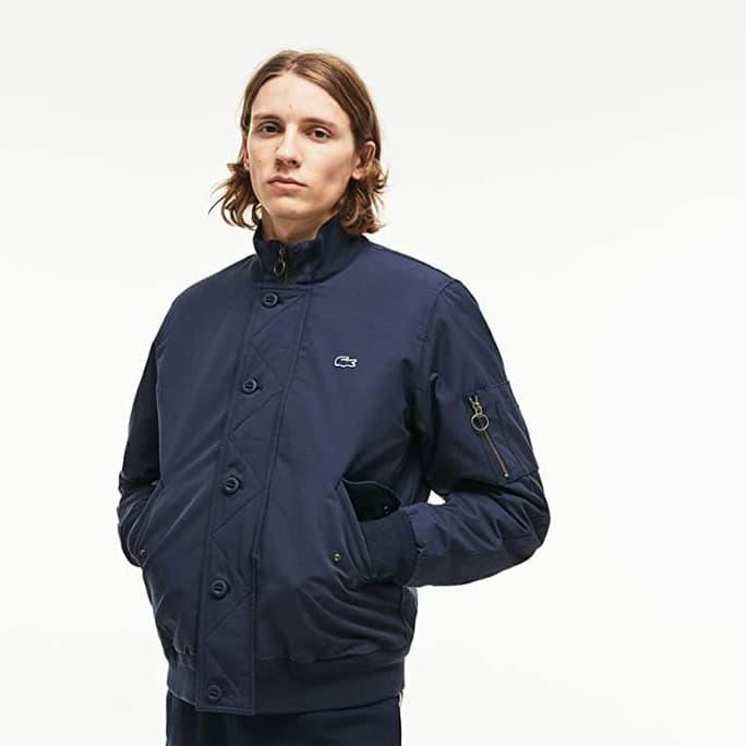 ✨ MURAH JAKET MURAH PRIA✨ JAKET BOMBER LACOSTE ORIGINAL BH9359 NAVY NOT LACOSTE SPORT PROMO