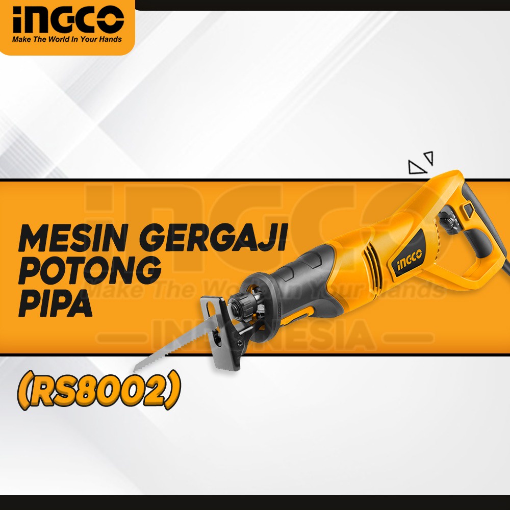 (INGCO) - MESIN GERGAJI SABRE RECIPROCATING SAW 750 Watt INGCO MESI GERGAJI POTONG BESI PIPA KAYU RS