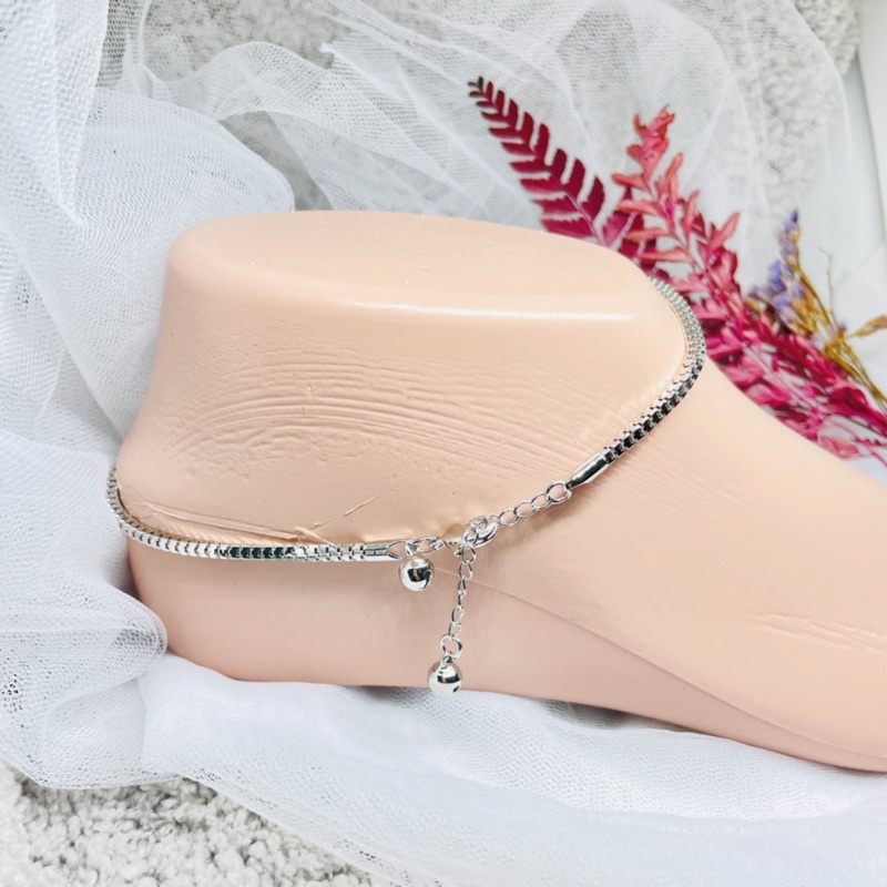 Gelang kaki rante silver dewasa Xuping premium