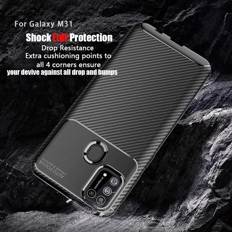 Case INFINIX HOT 9 PLAY Autofocus Carbon Combine Premium Softcase