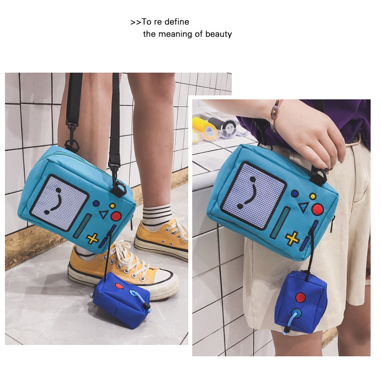 TM-97 tas mini bimo adventure times b-mo casual selempang tali import korea jepang