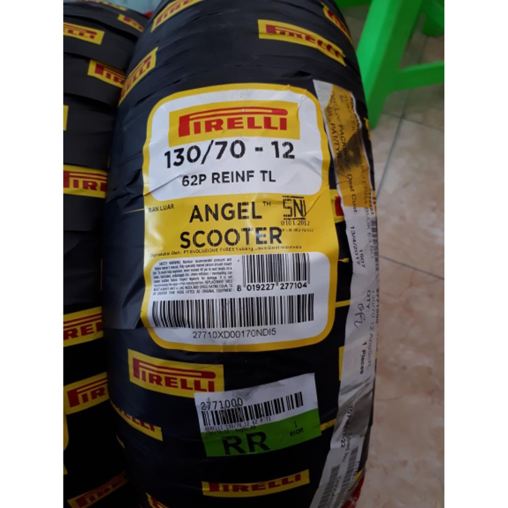 Sr- Pirelli Angel Scooter 130 . 70 - 12 . Ban Vespa Sprint . Ban Kawasaki KSR . Ban All New Scoopy