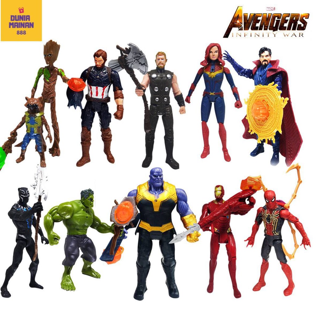 {BISA COD} MAINAN AVENGERS MARVEL LEGEND ACTION FIGURE THE AVENGERS SPIDERMAN IRONMAN THANOS HULK