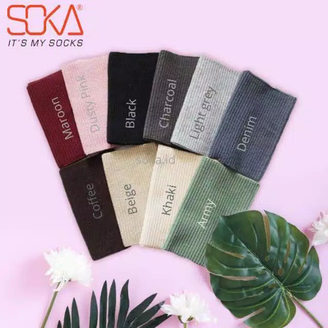 Ciput Bandana SOKA Essentials Rajut Salur &amp; Rajut Basic - Inner Hijab Anti Pusing