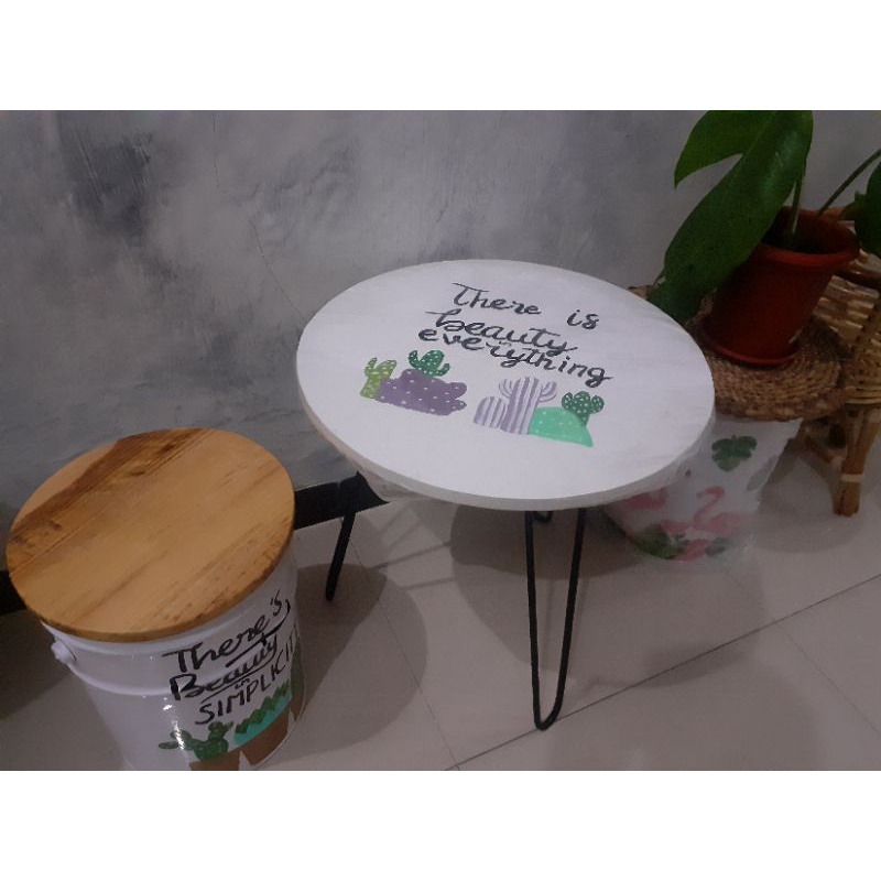 meja kursi tong lukis