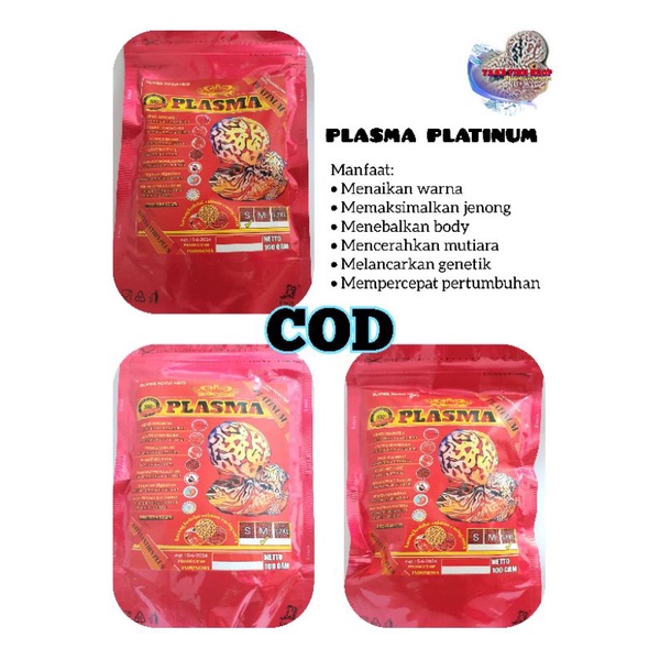 pelet plasma platinum 100gram Uk S/1in, S/M, L/XL 100gr untuk jenong dan warna
