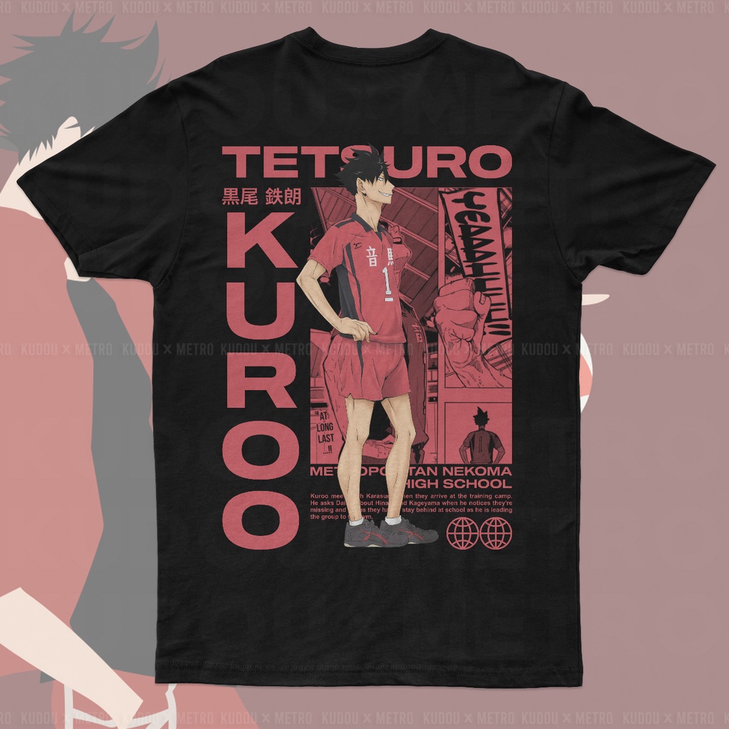 Tshirt Tetsuro Kuroo Anime Manga Haikyuu Premium Unisex