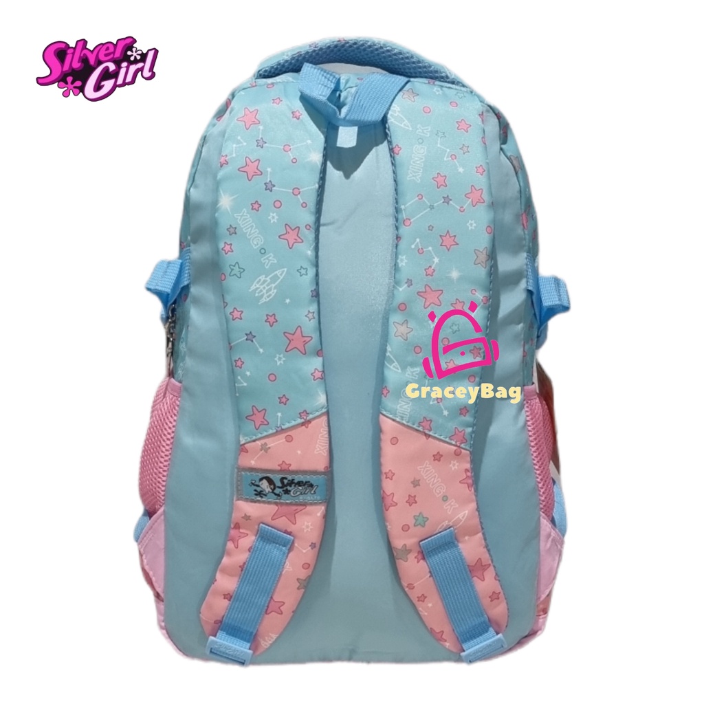 GB-71095E Tas Ransel Sekolah Anak Perempuan / Remaja Silvergirl