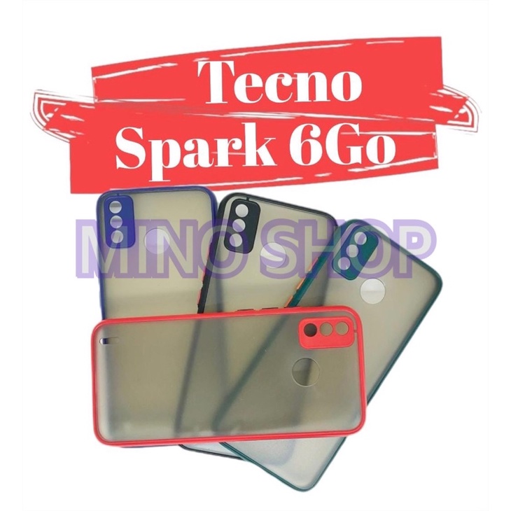 SOFTCASE TECNO SPARK 6 GO - HARDCASE DOVE MYCHOICE + PC - AERO CASE