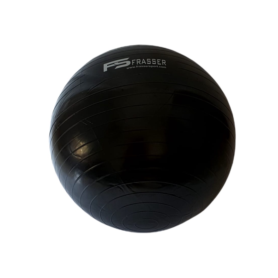 Gymnastic Ball Bola Gym Yoga Fitness Frasser 75 cm Hitam