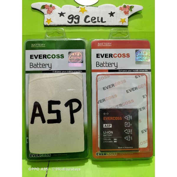 Baterai battery batrai batre Evercoss A5P original