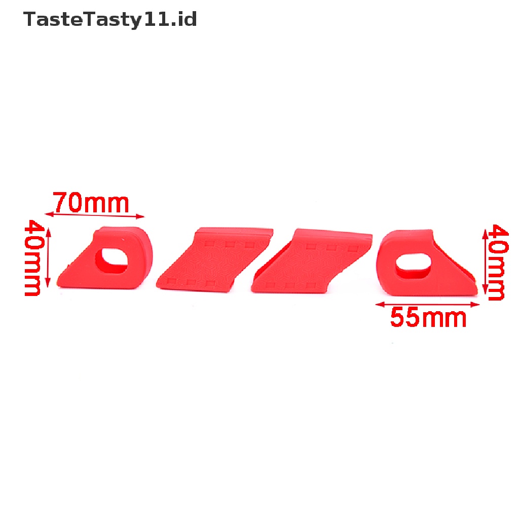 (Tastetasty) 4pcs Cover Pelindung Crankset Sepeda