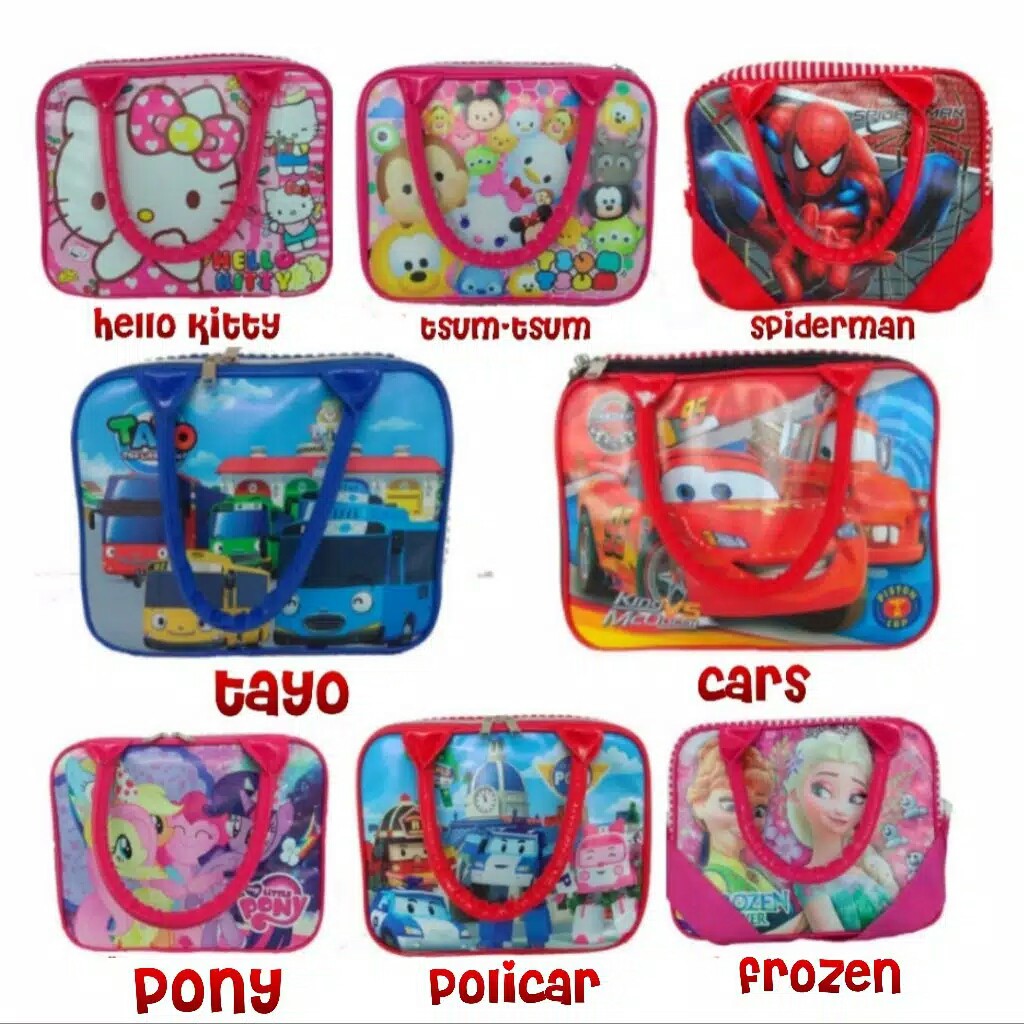 tas travel anak karakter lucu