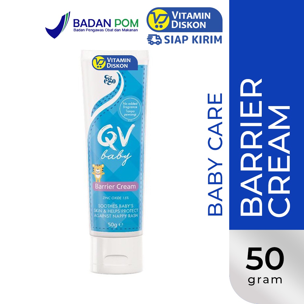 QV BABY BARRIER CREAM 50G BPOM |melindungi kulit bayi, ruam popok, tubuh yang sensitif
