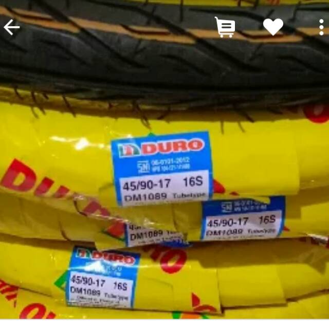 BAN DURO THAILAND UKURAN 45 PER 90 RING 17