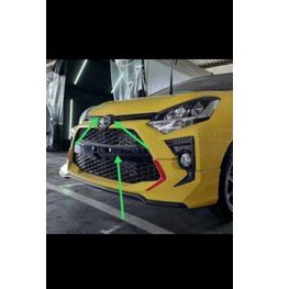 grill bumper mobil agya TRD ayla facelift 2018 up black piano original ready stock