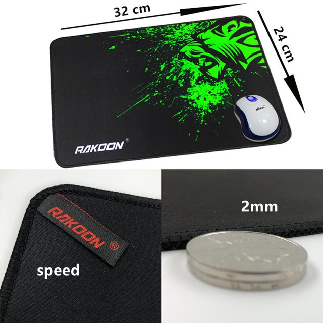 RAKOON MOUSEPAD 24 x 32 cm Gaming Mouse Pad Desk Mat Speed Surface Original Murah