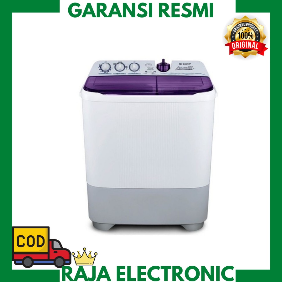 MESIN CUCI SHARP EST 1070 10 KG 2 TABUNG 1070 10KG