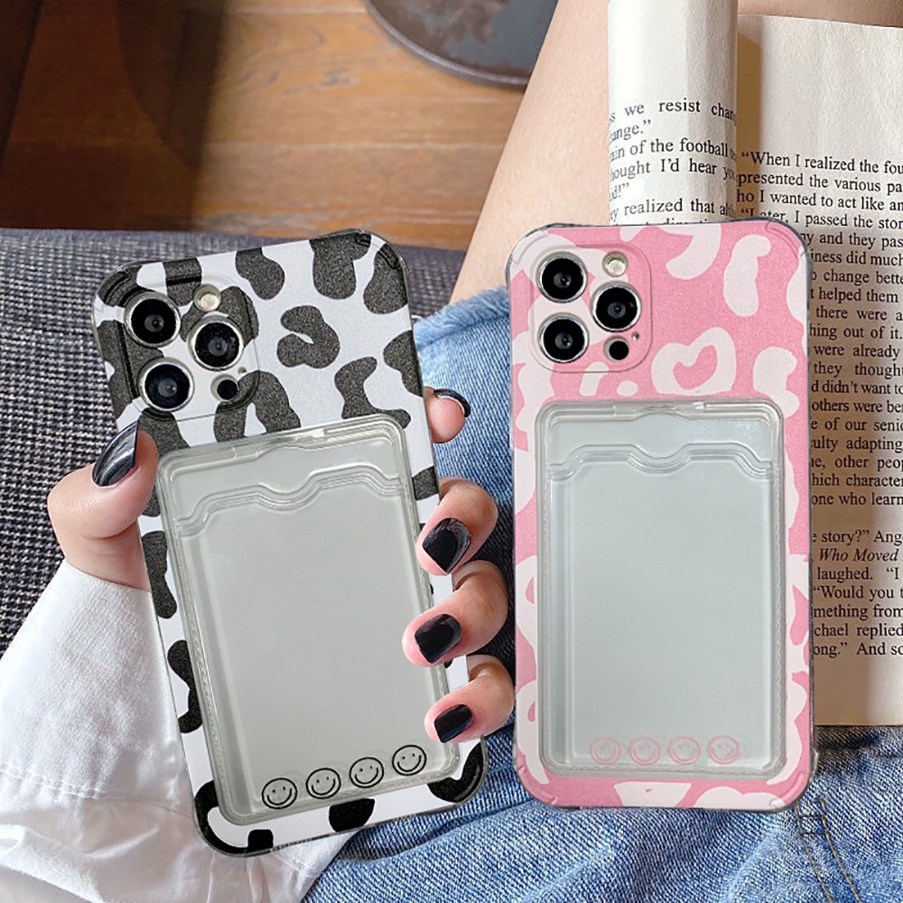 Casing Soft Case TPU Motif Leopard Untuk iPhone 13 11 12 Pro Max XS Max X XR 7 8 +